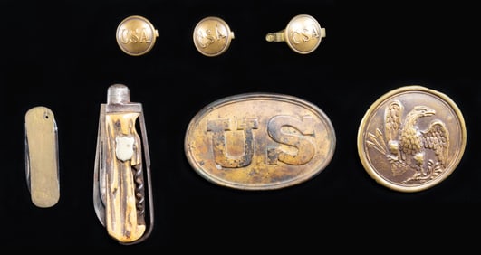 CIVIL WAR PLATES AND RELATED ITEMS.