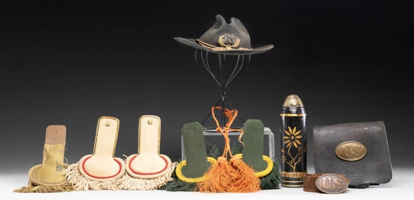 US CIVIL WAR AND POST CIVIL WAR ITEMS AND AN