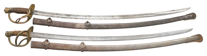 2 CIVIL WAR ERA CAVALRY SABERS.