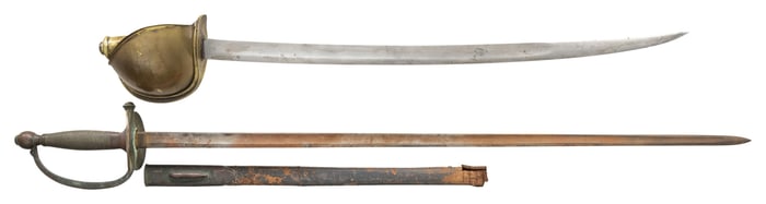 2 US CIVIL WAR STYLE SWORDS.
