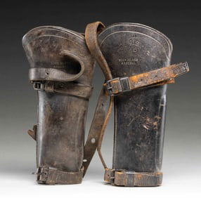 2 INDIAN WARS ERA M1885 1ST PATTERN CARBINE BOOTS.