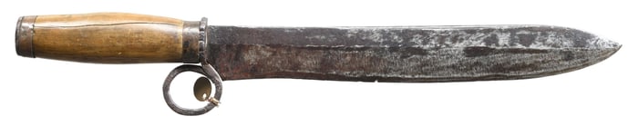 INTERESTING PRIMITIVE AMERICAN BOWIE KNIFE WITH