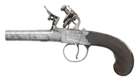 TWIGG FLINTLOCK CREW BARREL BOOT PISTOL.