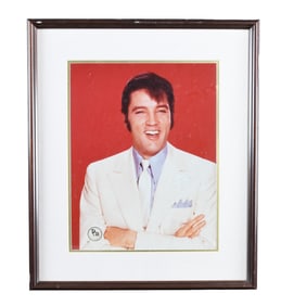 FRAMED LARGE FORMAT ELVIS PRESLEY PHOTO BY
