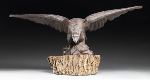 CAST IRON EAGLE REMOVED FROM PHILADELPHIA FOUNDRY.