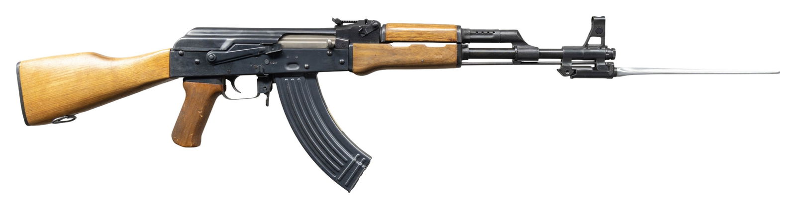 ALWAYS DESIRABLE PRE-BAN POLYTECH AKS-762: SEMI-AUTOMATIC RIFLE. Cal. 7.62x39mm. S# PW85-762-5264. Bbl. 16 1/4". AKS-762 semi-automatic rifle mfg. in China at Factory 416 for Polytech and imported by KFS. Left side of the trunnion is marked wi