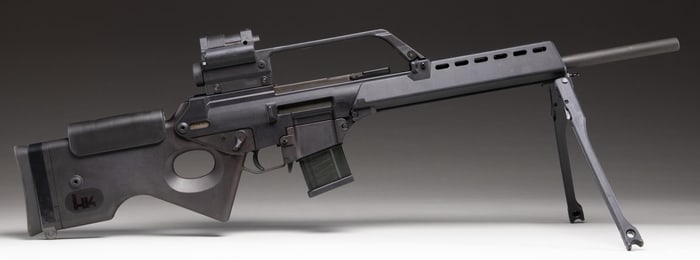 H&K MODEL SL8-1 SEMI AUTO RIFLE.
