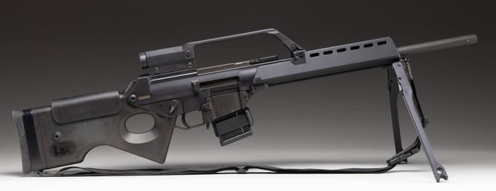 H&K MODEL SL8-1 SEMI AUTO RIFLE.