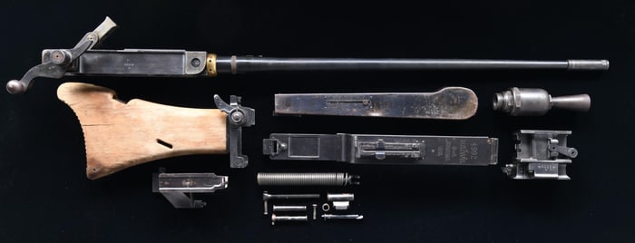GERMAN MG08/15 SPANDAU MAXIM MACHINEGUN PARTS.