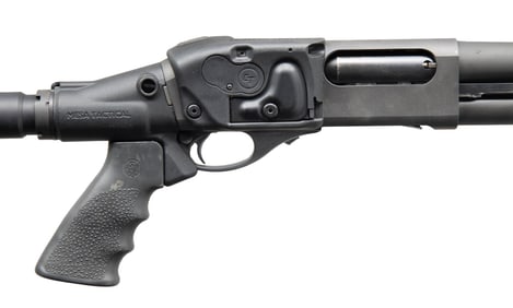 HEAVILY ACCESSORIZED REMINGTON MODEL 870 SHOTGUN