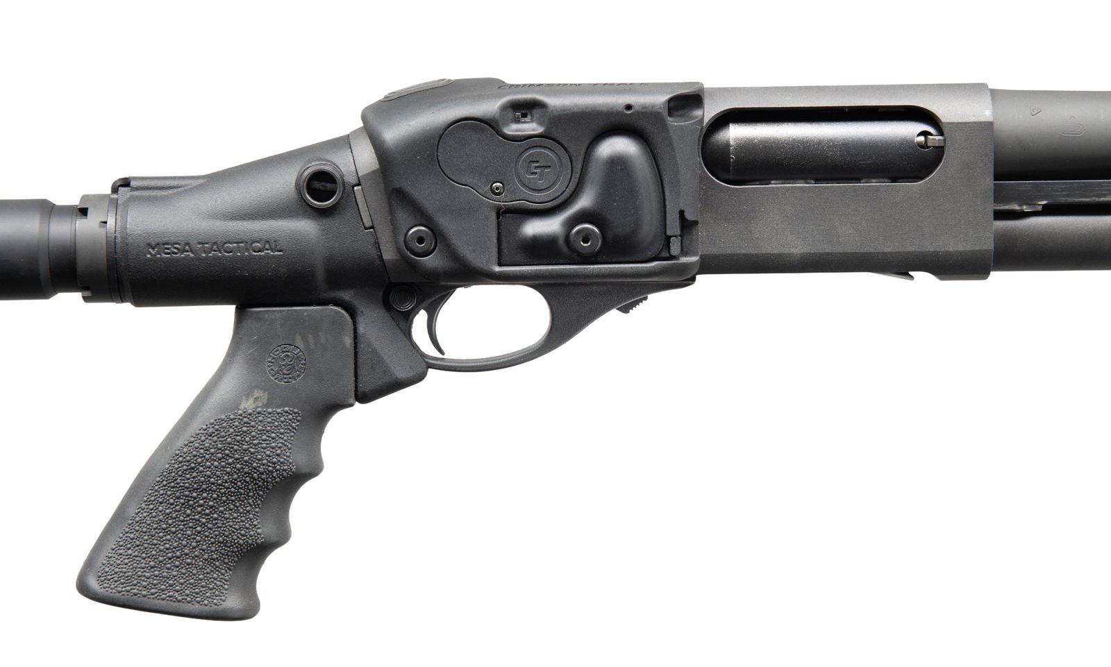 HEAVILY ACCESSORIZED REMINGTON MODEL 870 SHOTGUN (1 of 4)