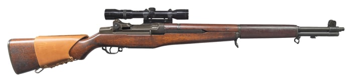 ASSEMBLED U.S. M1C GARAND SEMI-AUTO SNIPER RIFLE.