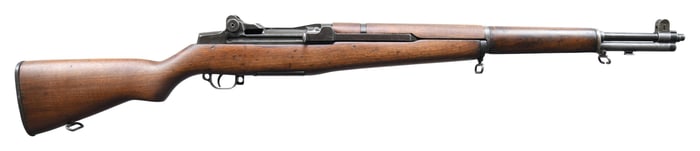 US SPRINGFIELD M1 GARAND SEMI-AUTO MILITARY RIFLE.