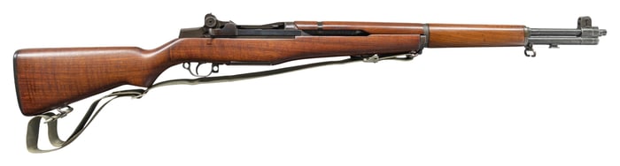 US SPRINGFIELD M1 GARAND SEMI-AUTO MILITARY RIFLE.