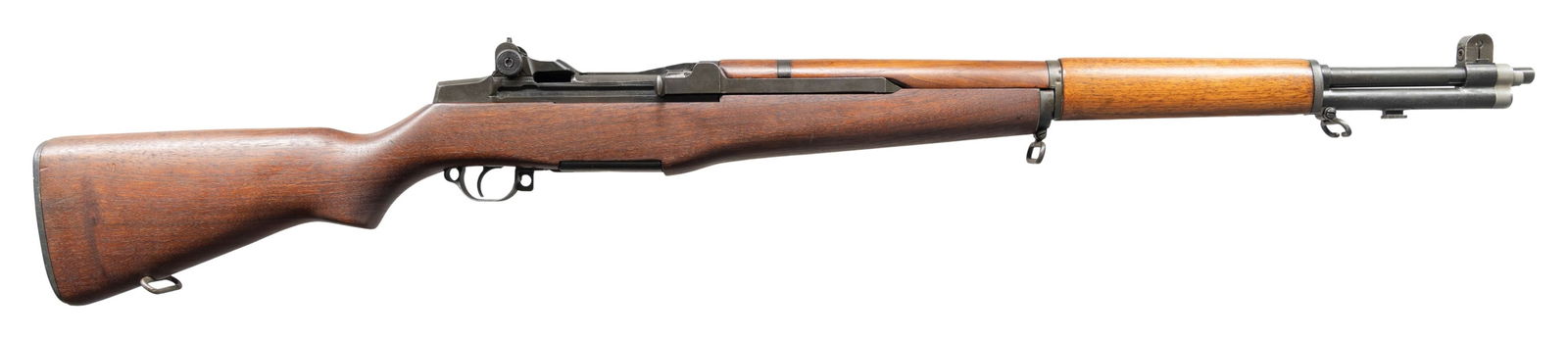 US SPRINGFIELD M1 GARAND SEMI-AUTO MILITARY RIFLE.: Cal. 7.62 NATO. S# 4327588. Bbl. 24". Marked on the right side "7.62 MM / SA 11010457 SPL 9 65 MD50 / PM / defense acceptance eagle". Bolt, operating rod, trigger housing marked "SA", hammer & safety