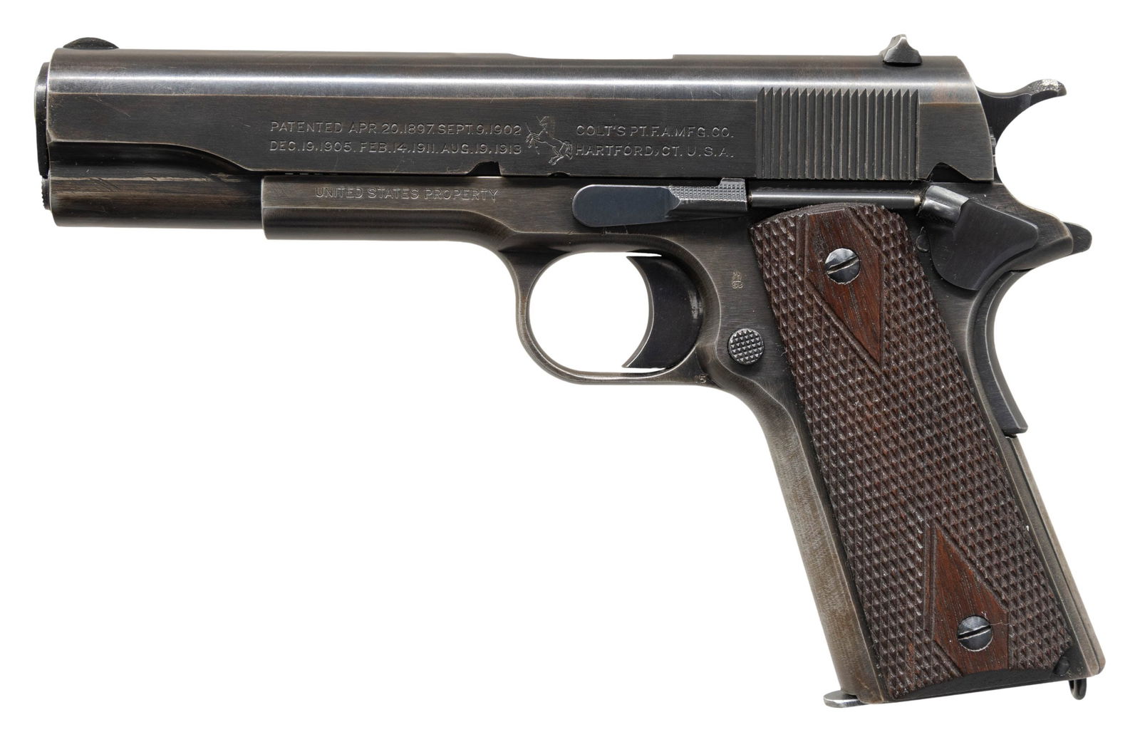 COLT 1911 U.S. ARMY SEMI AUTO PISTOL. (1 of 2)