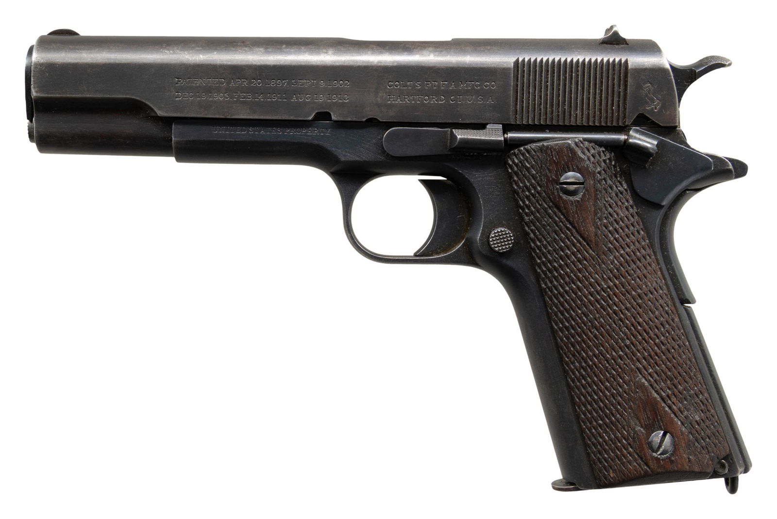 COLT U.S. ARMY 1911 SEMI AUTO PISTOL. (1 of 2)