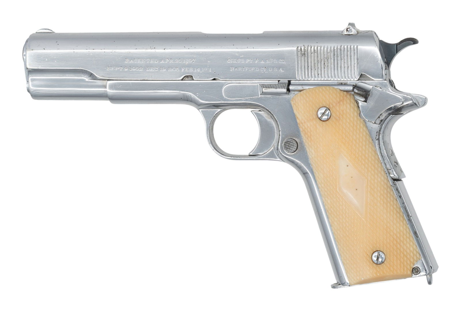 COLT 1911 SEMI AUTO PISTOL. (1 of 2)