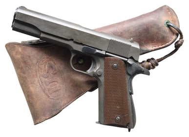 REMINGTON RAND 1911A1 SEMI AUTO PISTOL WITH BOYT