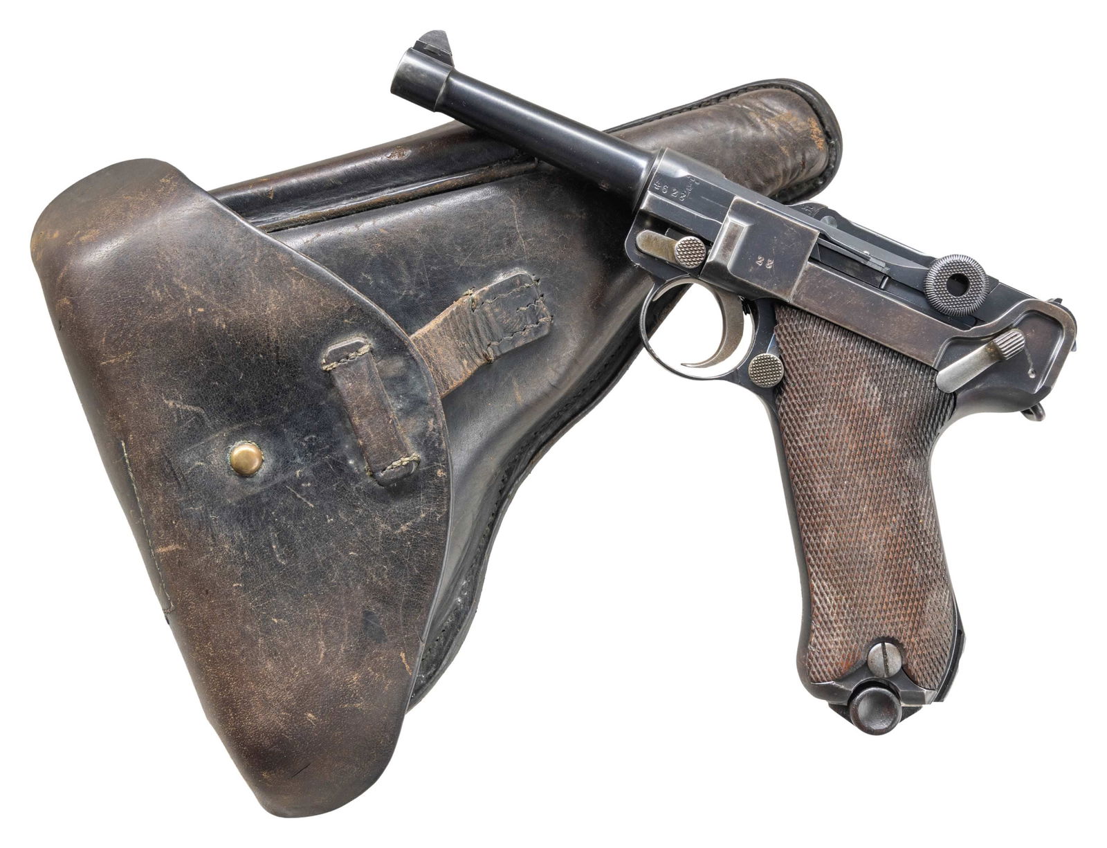 WEIMAR ERA DWM P.08 CONVERSION POLICE LUGER (1 of 10)