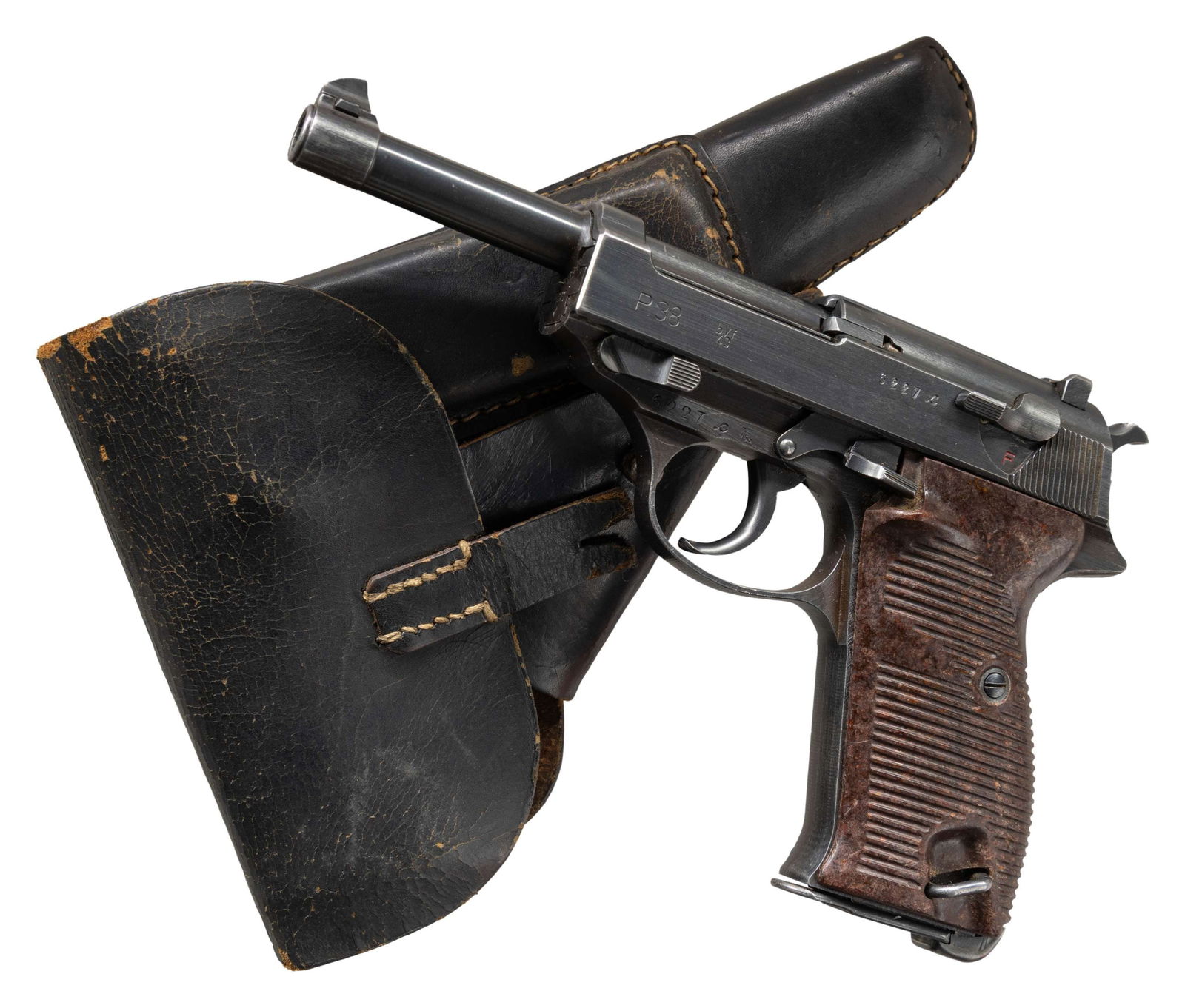 WW2 GERMAN P38 (BYF43) SEMI AUTO PISTOL. (1 of 2)