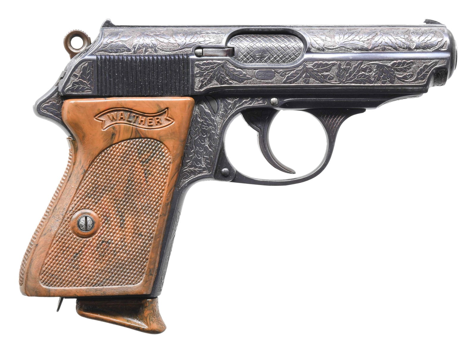 HIGHLY ENGRAVED WALTHER MODEL PPK WITH - 2