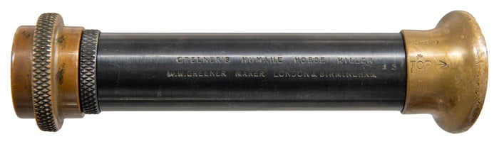 MILITARY MARKED GREENER HUMANE HORSE KILLER.