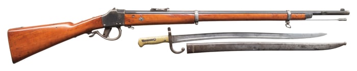 BRAZILIAN 1873 COMBLAIN SINGLE SHOT RIFLE.