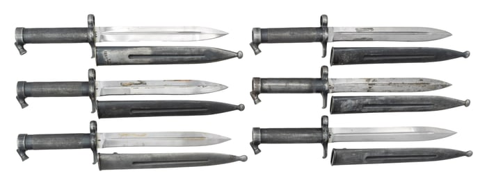 LOT OF 6 SWEDISH M1896 MAUSER BAYONETS WITH