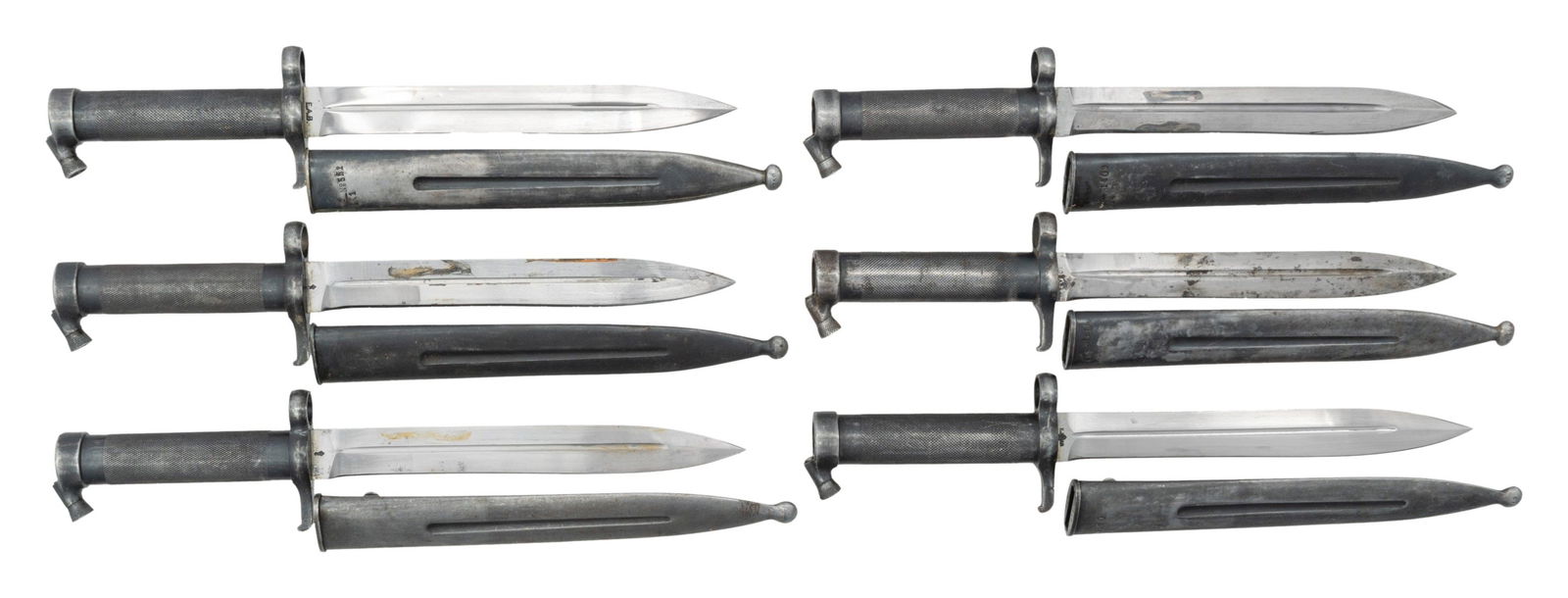 LOT OF 6 SWEDISH M1896 MAUSER BAYONETS WITH (1 of 2)
