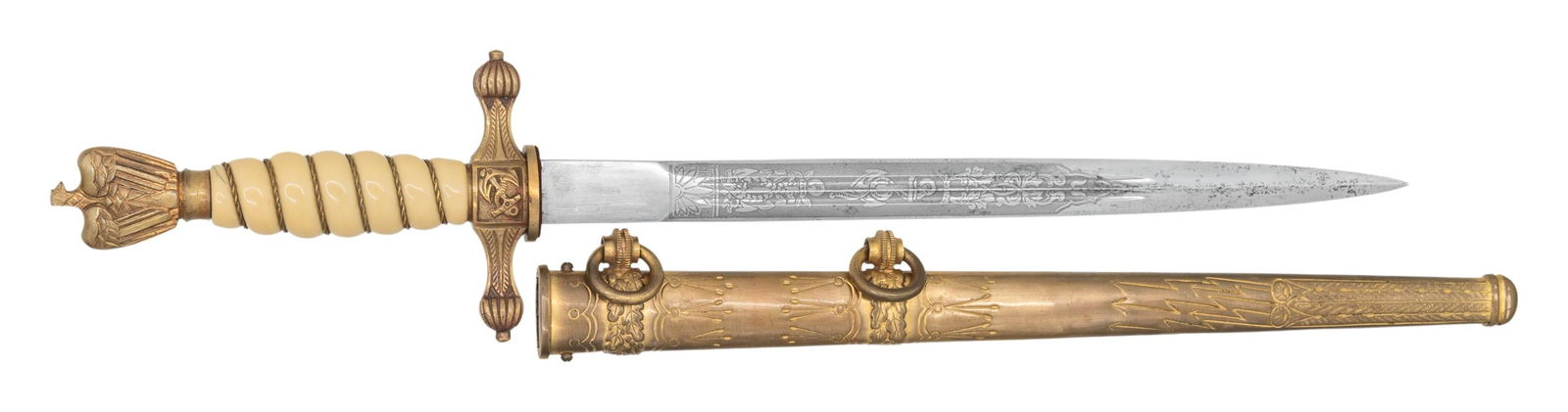 WWII GERMAN KRIEGSMARINE DAGGER BY WEYERSBERB. (1 of 2)