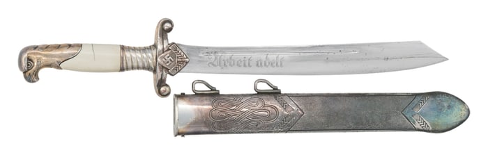 WWII GERMAN RAD LEADERS DAGGER BY LUNESCHLOSS.