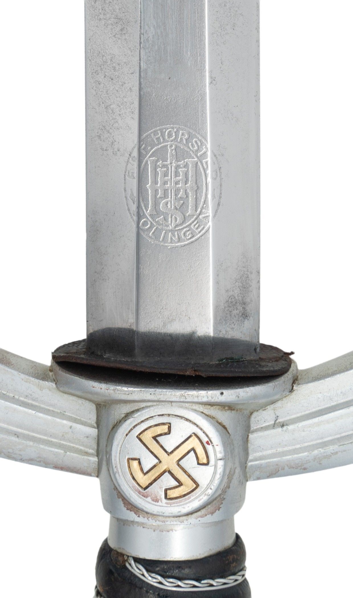 WWII GERMAN 1ST MODEL LUFTWAFFE DAGGER BY E&F - 3