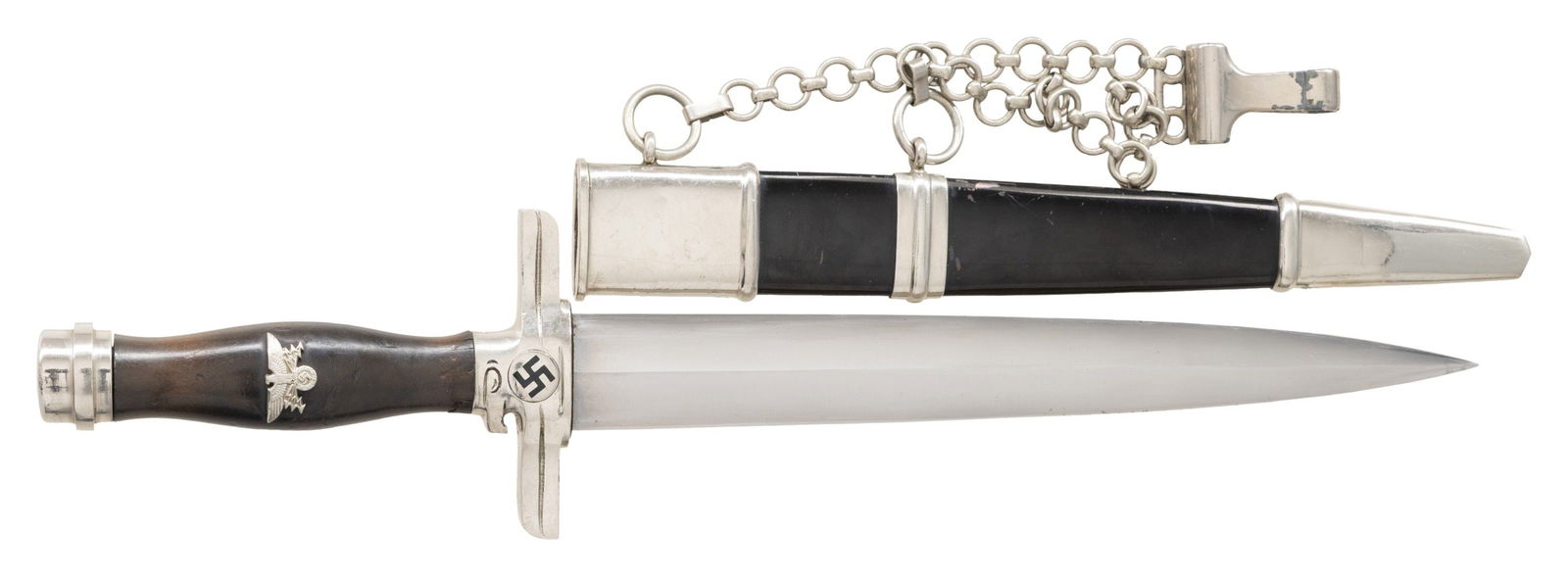 WWII GERMAN POSTSCHUTZ DAGGER BY WEYERSBERG. (1 of 3)