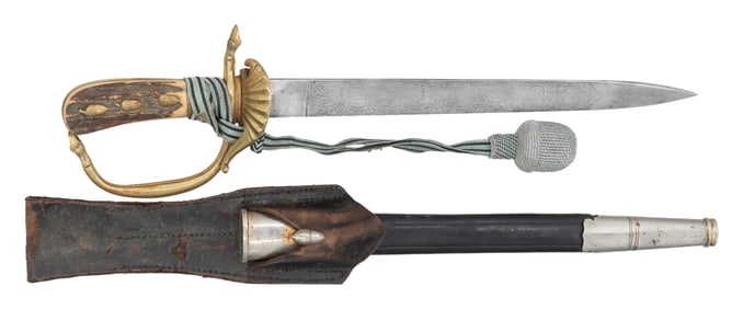 WWII GERMAN FORESTRY CUTLASS BY WKC.