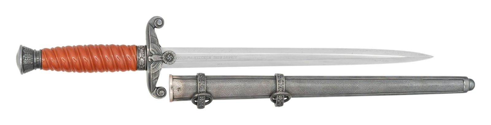 WWII GERMAN ARMY OFFICERS DAGGER BY ALCOSO WITH (1 of 4)