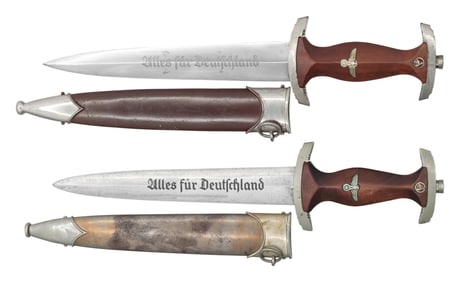 2 WWII GERMAN SA DAGGERS.