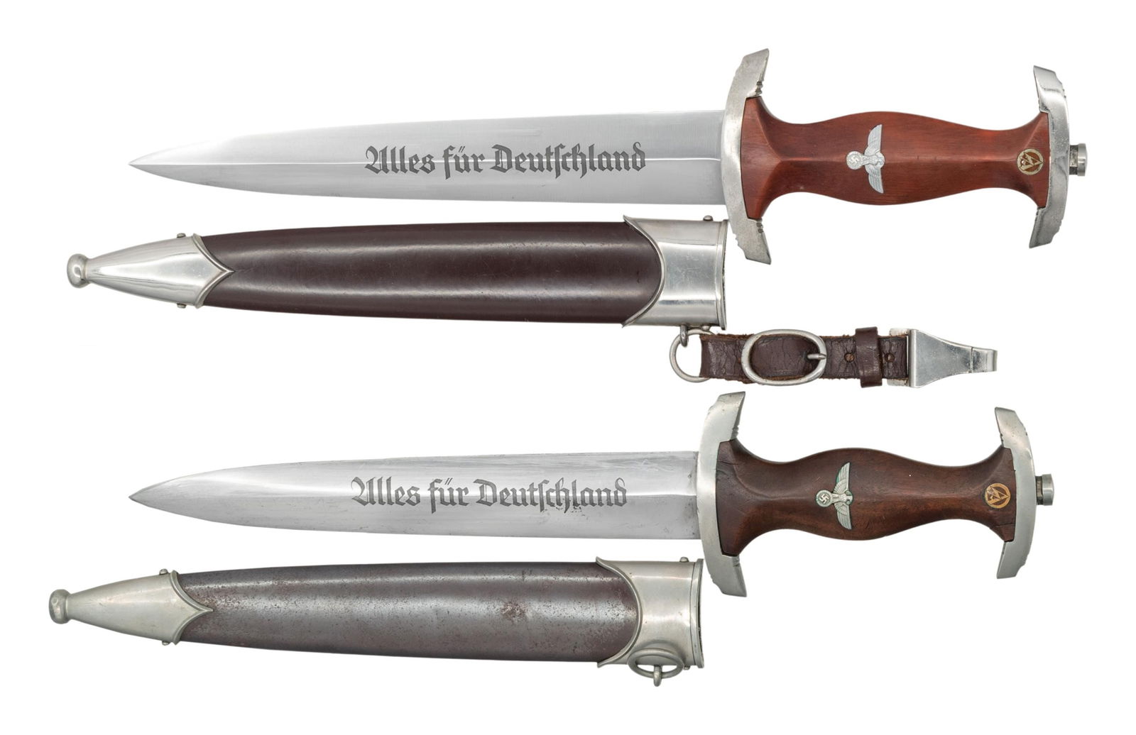 2 WWII GERMAN SA DAGGERS. (1 of 2)