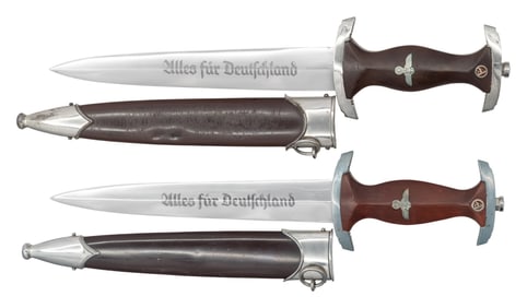 2 WWII GERMAN SA DAGGERS.