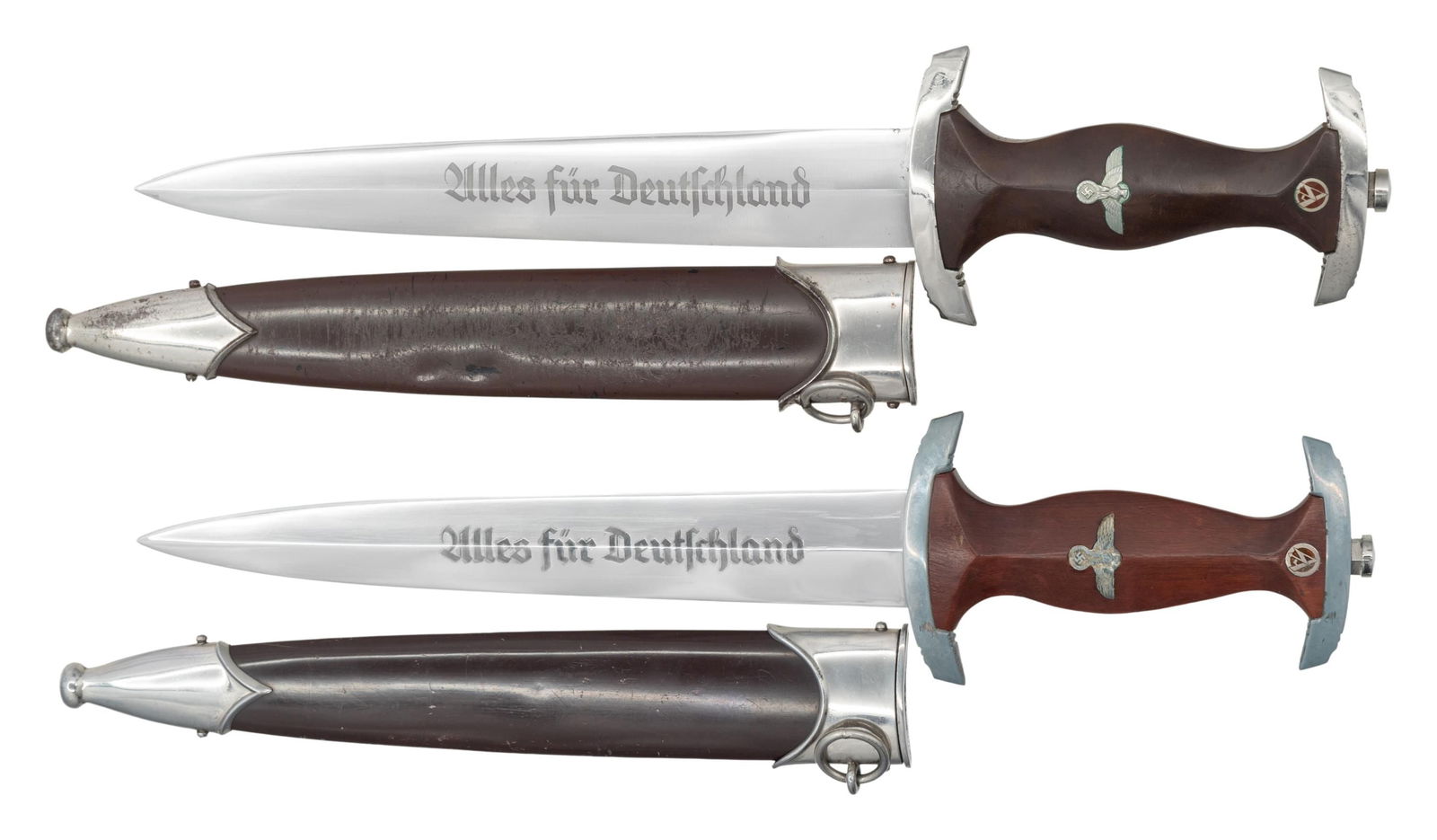 2 WWII GERMAN SA DAGGERS. (1 of 2)