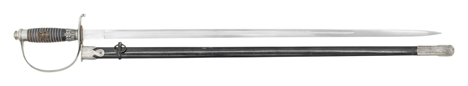WWII GERMAN POLICE/SS OFFICER'S SWORD BY KREBS. (1 of 2)