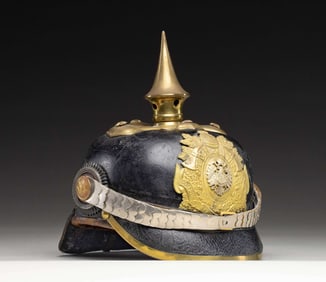 OLDENBERG GERMAN FIREMAN'S PICKELHAUBE HELMET.