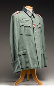 WWII GERMAN ARTILLERY MAJOR'S TUNIC FOR GENERAL'S