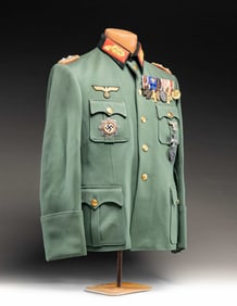 WWII GERMAN GENERAL'S TUNIC ALLEGEDLY BELONGING