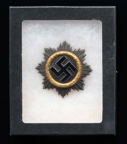 WWII GERMAN GOLD GERMAN CROSS BY ZIMMERMANN.