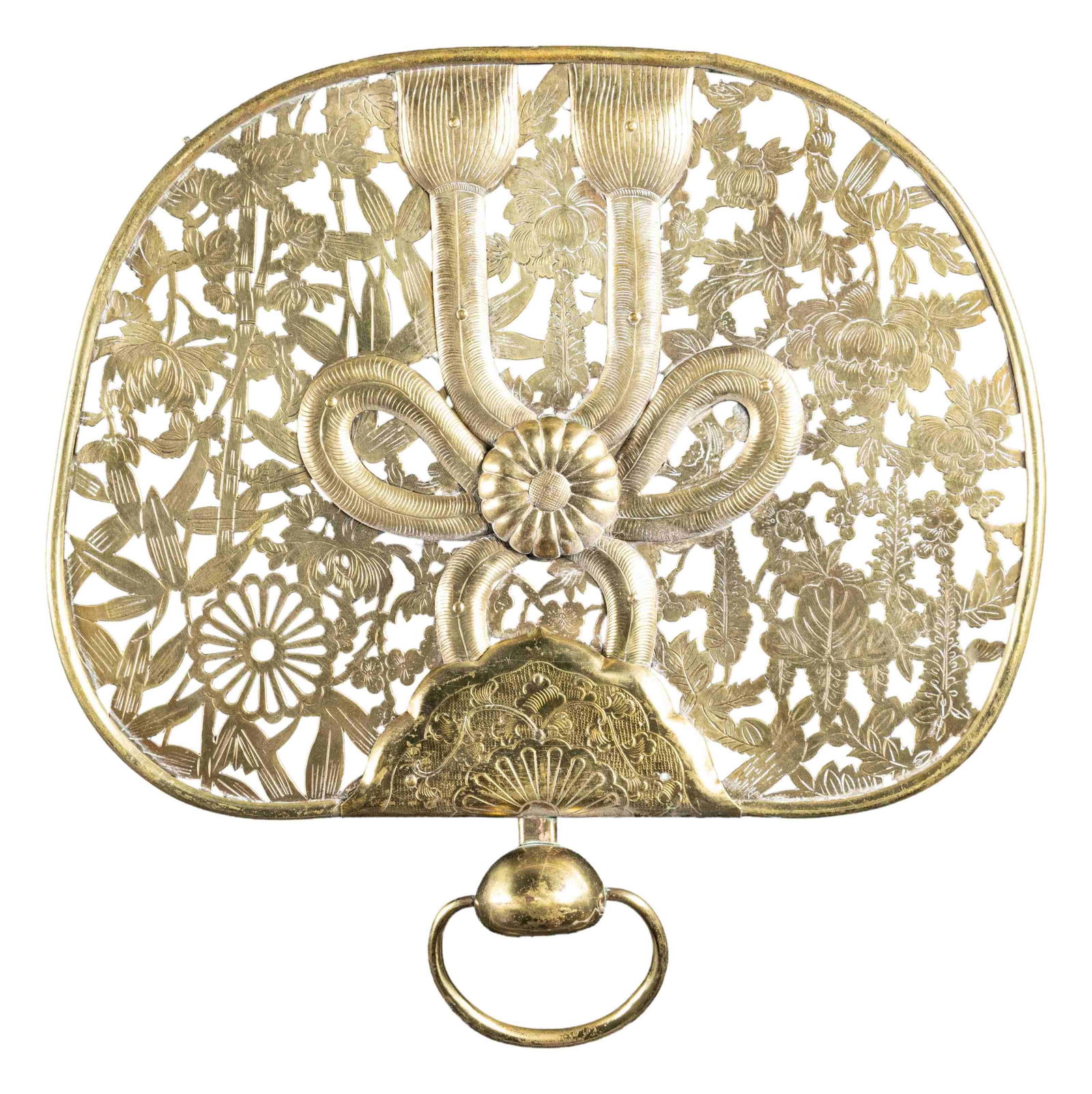 JAPANESE EDO PERIOD TEMPLE DECORATION. (1 of 2)