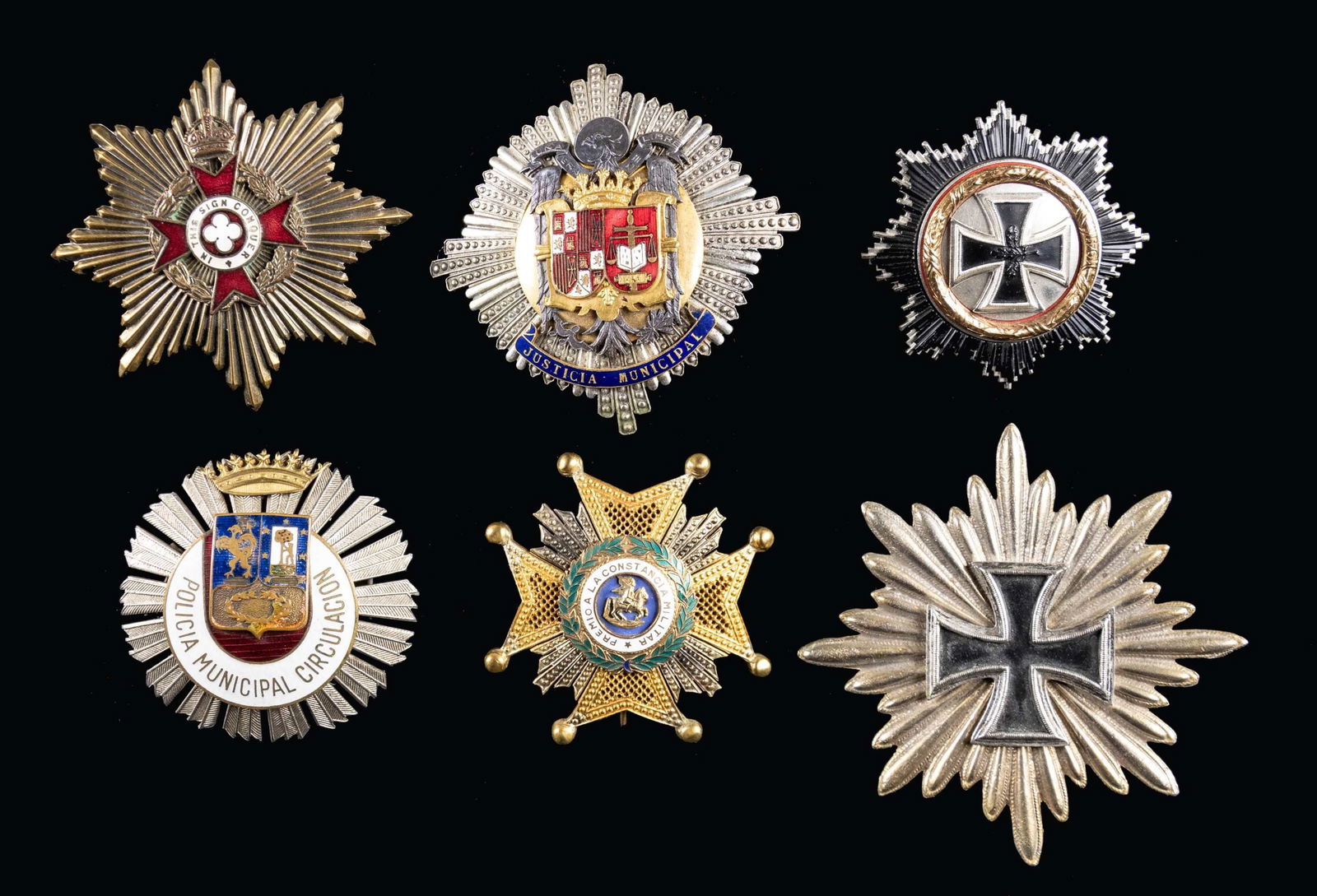 6 FOREIGN ORDERS, AWARDS AND BREAST STARS.: The Spanish Order of Saint Hermenegild was established in 1814 by Royal decree of King Ferdinand VII and is awarded to recognize faultless and exemplary conduct in the service of the crown. This examp