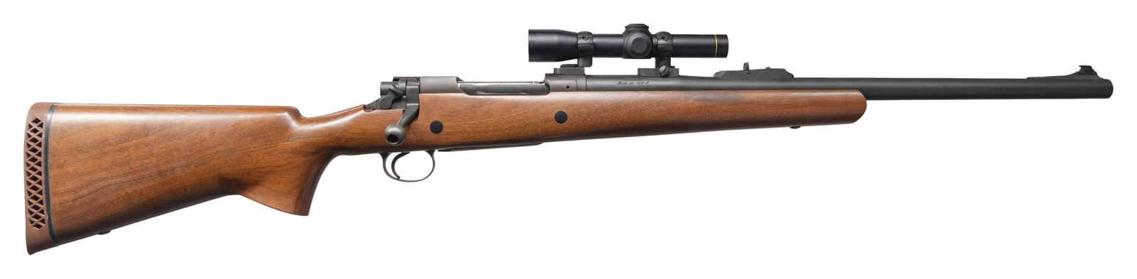 A-SQUARE HANNIBAL .500 A-SQUARE BOLT ACTION: RIFLE. Cal. 500 A-Square. S# 171317. Bbl. 23". Hannibal bolt action rifle chambered in .500 A-Square mfg. from a P14 / Model of 1917 rifle receiver by A-Square. Left side of the bbl. is marked ".500 A