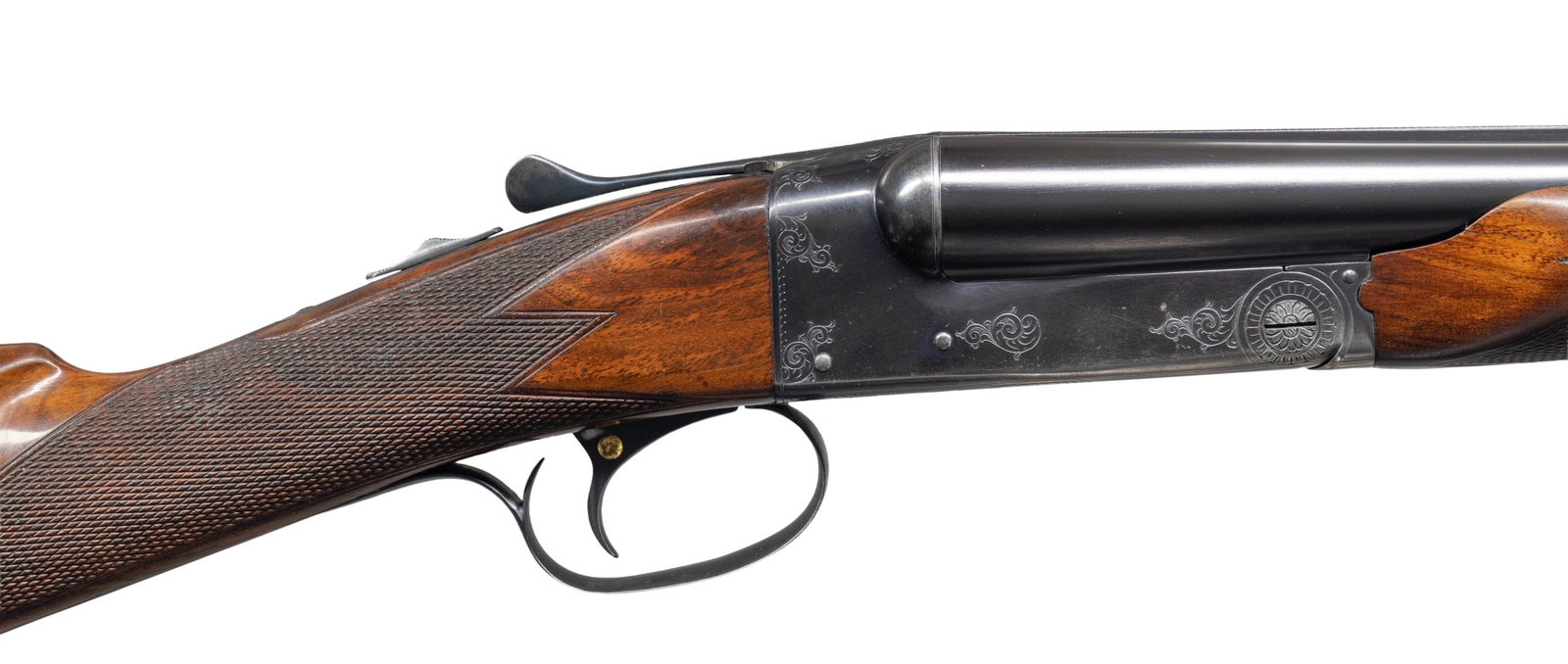 WINCHESTER MODEL 21 FACTORY ENGRAVED SXS TWO (1 of 6)