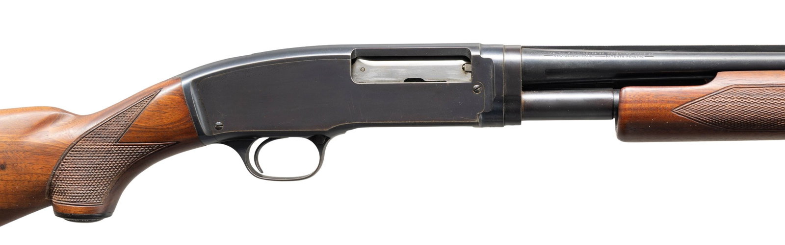 WINCHESTER MODEL 42 SKEET GRADE PUMP SHOTGUN. (1 of 4)